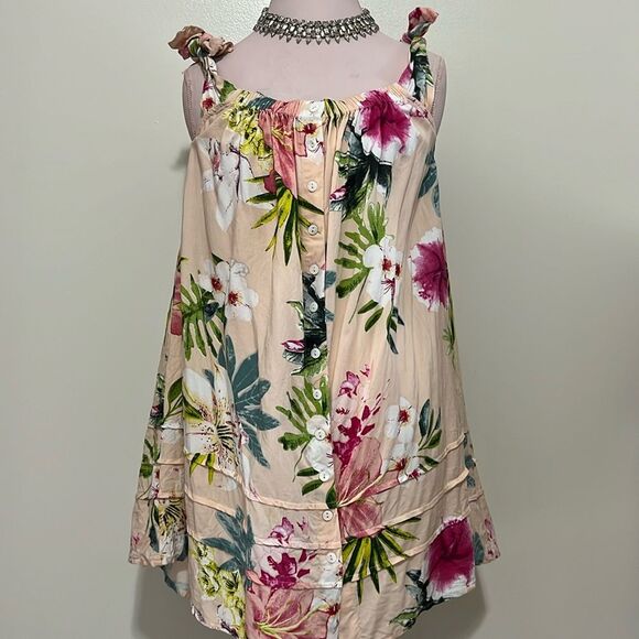 Rip Curl Dress pink floral print in size small - Picture 1 of 7